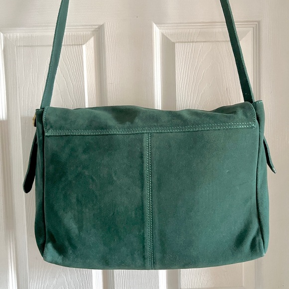 FREE PEOPLE Zahara Suede Messenger Bag / Enchanted Forest - Picture 16 of 16